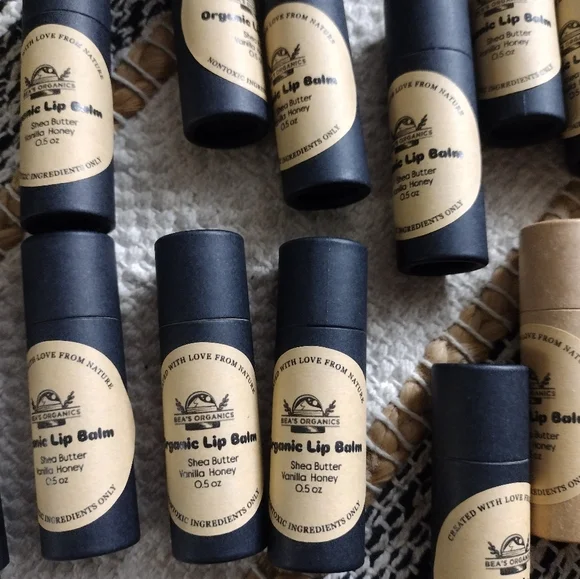 Organic Tallow Lip Balm with Beeswax, Vanilla, Honey and Shea Butter 0.5… - Picture 4 of 6